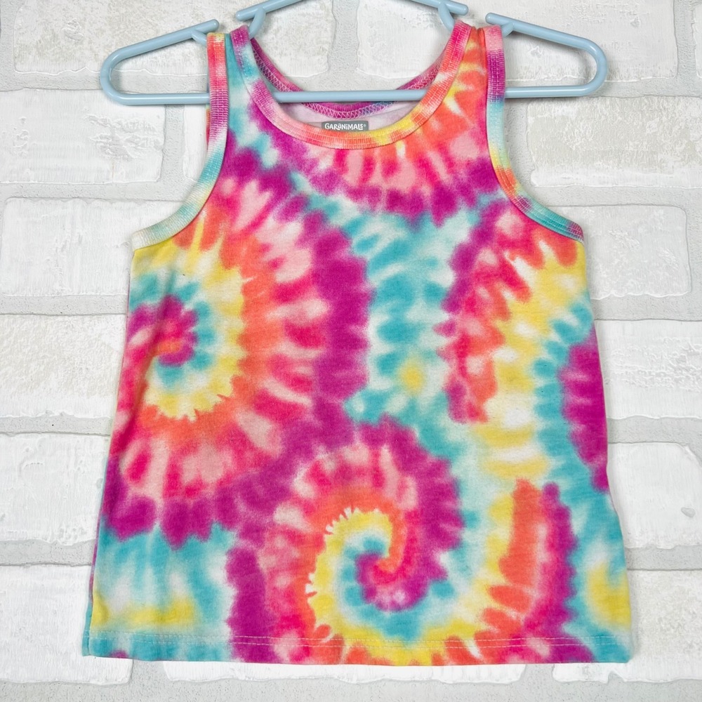 Garanimals Toddler Kids Tie Dye Tank Top Pink Blue Yellow 3T GTGS2249301